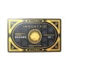 Brass Gold Metal Membership Card Laser Engrave Matt Black 0.8mm Thickness
