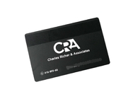 CR80 Matte Black Metal Business Cards Velvet Color Print Logo