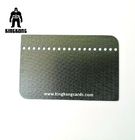 CR80  Grid Finished Metal Membership Card , Square Brushed Metal Business Cards