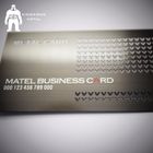 Retro Rifle Color Plated Metal Business Card With Brushed Finshed