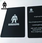 Professional Flat  Matte Black Metal Business Cards  Special Silicon Goodfeeling