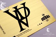 Vip 	Rose Gold  Metal Business Cards Custom Engraved Golden Plated Advertisementing