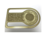 Gold / Silver Metal Placemats And Coasters With Laser Logo Aluminum Material