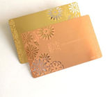 Brushed Gold Metallic Embossed Business Cards  Popular Creative Business Gift