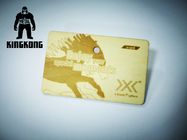 Mifare 1K IC Chip Wooden RFID Cards With Engraving Silkscreen Printing