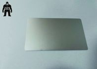 Plain Silver Anodized Engraved Aluminium Business Cards 85x54mm