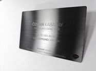 Matte PVD Black Brushed 0.8mm Metal Business Vip Card