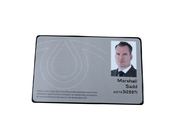Stainless Steel Contactless Smart Nfc Business Cards 13.56mhz Frequency