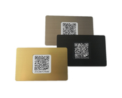 N-tage213 / 215 / 216 Nfc Metal RFID Card Customized Black Silver