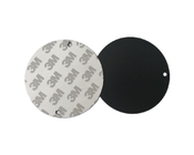 Stainless Steel Metal Matte Black Label Tag Round Shape For Hotel