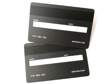 Wear - Resistant Metal Membership Card / Hico Magnetic Stripe Bank Credit Shopping Cash Card