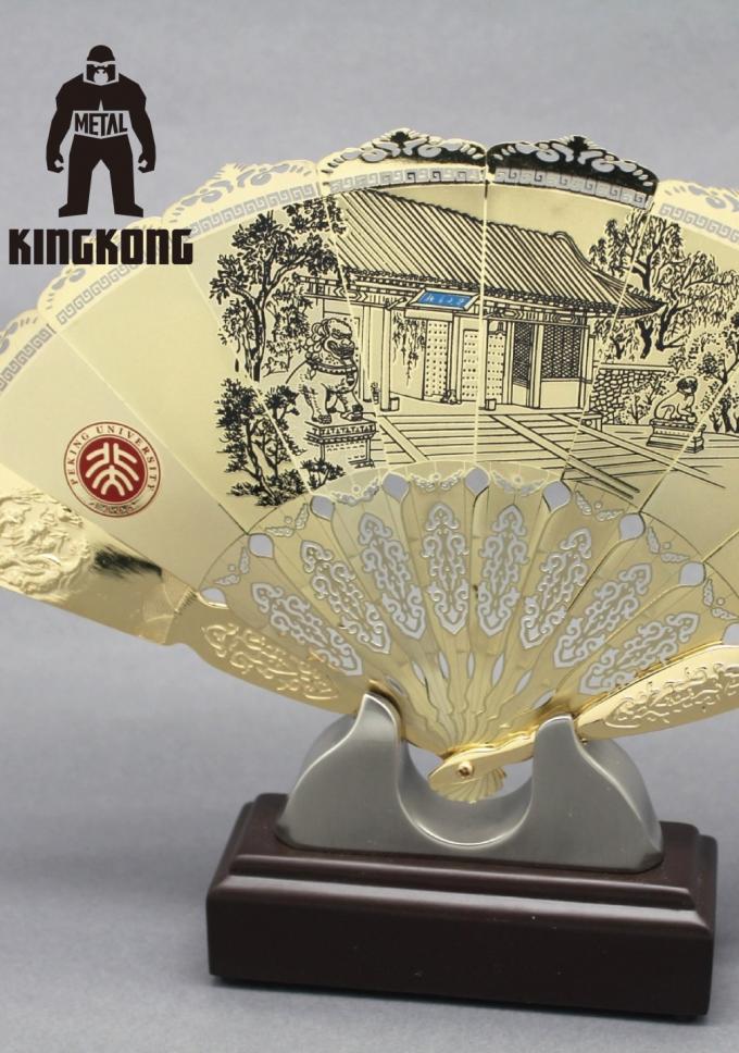 Memory Metal Folding Fan , Custom Stainless Steel Hand Fan With Chinese