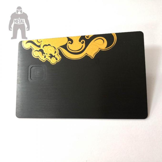 Blank Real Estate Gold Black Aluminium Business Cards High Technique