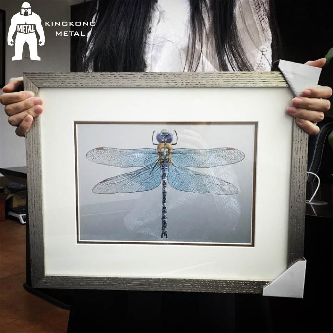 Home Decoration Metal Frame Art , Aluminium Steel Brass Metal Photo Frame