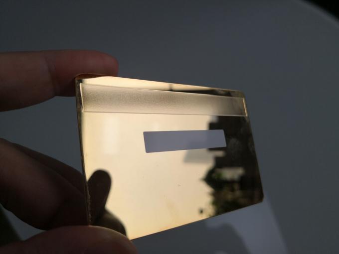 Metal Mirror Business Cards , Stainless Steel Gold Silver Business