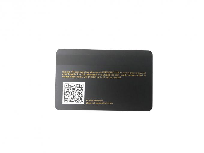 Laser Engrave Matt Black Metal Business Cards Magnetic Stripe ...