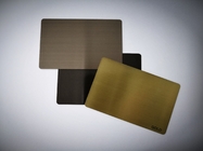 Colorful Etching Brushed Metal Business Card 0.25mm Thickness