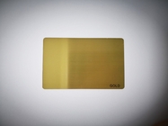 Colorful Etching Brushed Metal Business Card 0.25mm Thickness