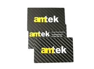 0.5mm Matt Black Metal Business Cards Carbon Fibre CR80 Silkscreen Printing