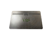 85x54x0.5mm Steel Taxi VIP Member Card Cut Logo White Signature