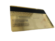 Luxury 24K Gold Metal Membership Card Magnetic Stripe Bank Card