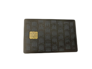Metal IC Chip Visiting Card Electroplated Anti Black Silver Etching