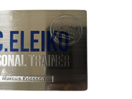 ODM Metal Membership Card Silver Brushed Metal Steel Cards Unique Laser Cut