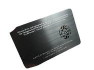 PVD Black Matte Finish Social Media NFC Business Card With N-tage215 Chip