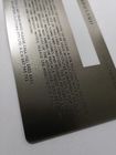 Custom Classic Silver Metal Membership Card Laser Name Number