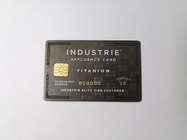 Custom Classic Silver Metal Membership Card Laser Name Number