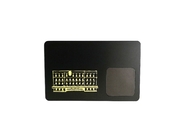 Matte Black Mifare Metal NFC Business Card 13.56mhz Frequency