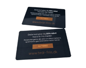 Durable Metal Membership Card Copper Bronze Brushed Laser Engrave