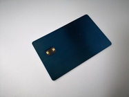 Contact NFC Metal Prepaid RFID Smart Wallet Card Blue Brushed
