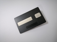 Laser Engrave Metal RFID Card Matt Black 4442 Chip Magnetic Stripe Debit Card