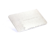 KingKong Silver Metal Card Cut Thru Plate Etching Logo Original Steel Finish