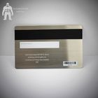 Stainless Steel Silver Metallic Business Cards Silkscreen Printing  85x54mm