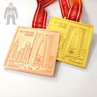 Golden  Silver Metal  Square Medal   For Trophies   Stainless Steel Material