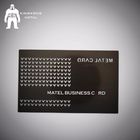 Retro Rifle Color Plated Metal Business Card With Brushed Finshed