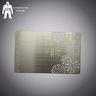 Etched Original Stainless Steel Metal VIP Passes Cards With Cut Out Shape