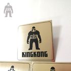 Brush Effect Print Black  Metal Name Plates For Handbags KingKong Customised