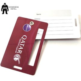 Personalized	PVC Business Cards Offset Printing , Travel Luggage Name Tag Airlines supply