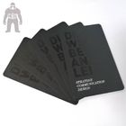 Customised Matt Black Plastic PVC Membership Card 85.5x54x0.76mm