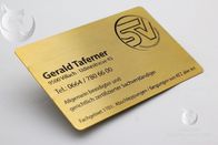Vip 	Rose Gold  Metal Business Cards Custom Engraved Golden Plated Advertisementing