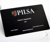 High Glossy  Matte Black Metal Business Cards , Black Metallic Business Cards