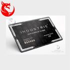 High Glossy  Matte Black Metal Business Cards , Black Metallic Business Cards