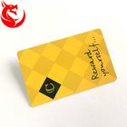 Gold Read Write Metal Wallet Card High Glossy Hot Stamping Or Magnetic Stripe