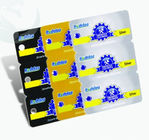 Unique Square Plastic PVC Business Cards 3-in-1 0.3mm-1.0mm Thickness
