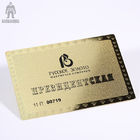 Innovative Brass Personal Metallic Gold Business Cards Different Pattern Option