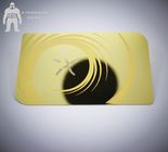 Laser Cut Anodized Gold Business Cards With Mirror On Back 0.3mm 0.5mm Thickness