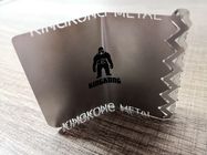 Luxury Stainless Steel Matte Black Background Metal Business Member Card 85x54mm